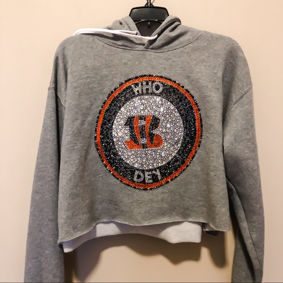 Cincinnati Bengals cropped sweatshirt - Who Dey 🐯 - size large - Picture 1 of 10